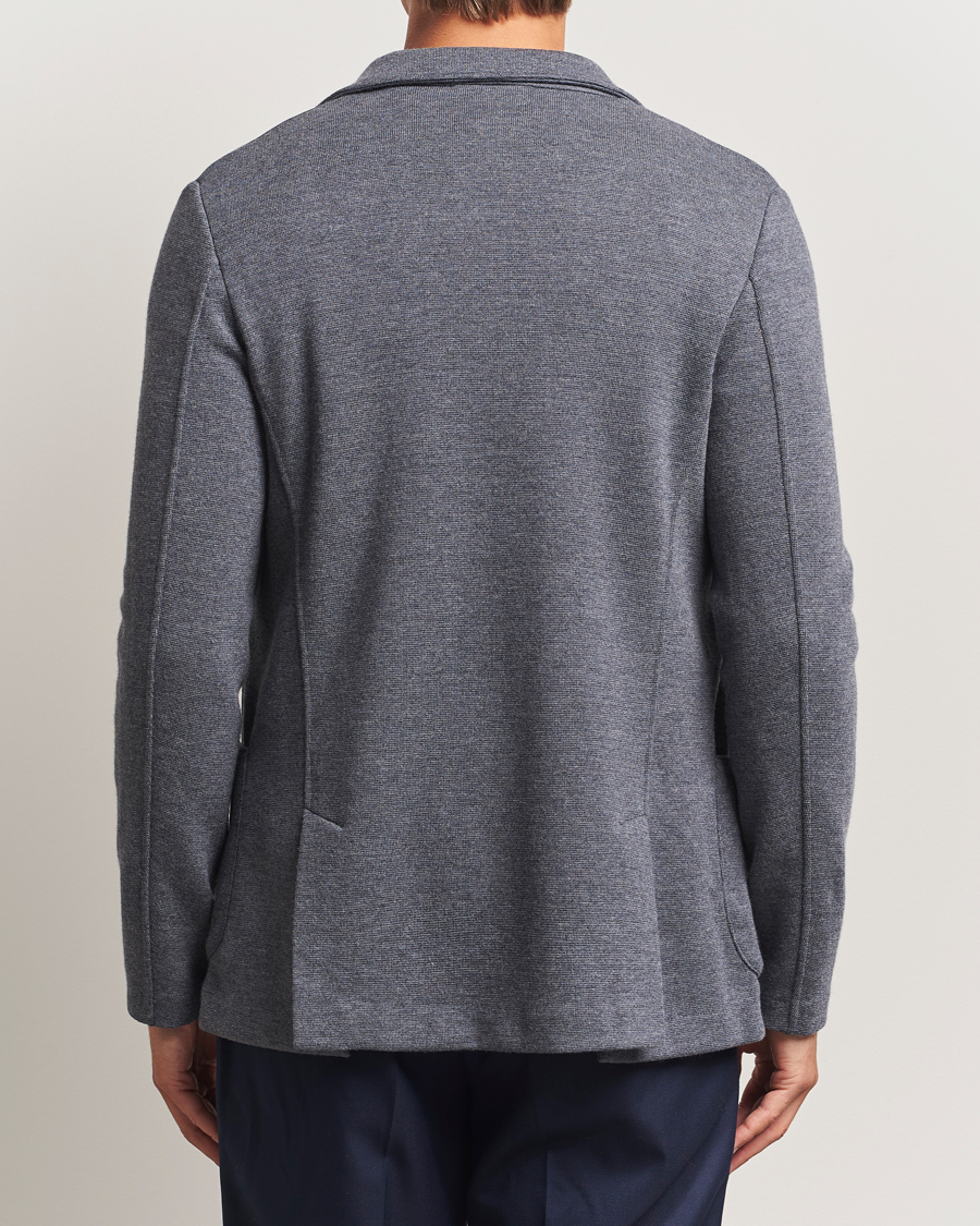 Men | Blazers | Gran Sasso | Rainwool Knitted Blazer Grey Melange