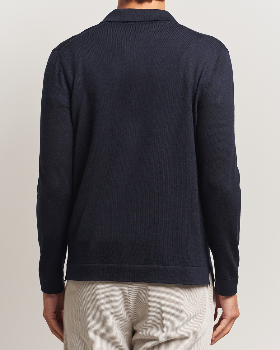 Men | Sweaters & Knitwear | Gran Sasso | Wool Knitted Cardigan Navy