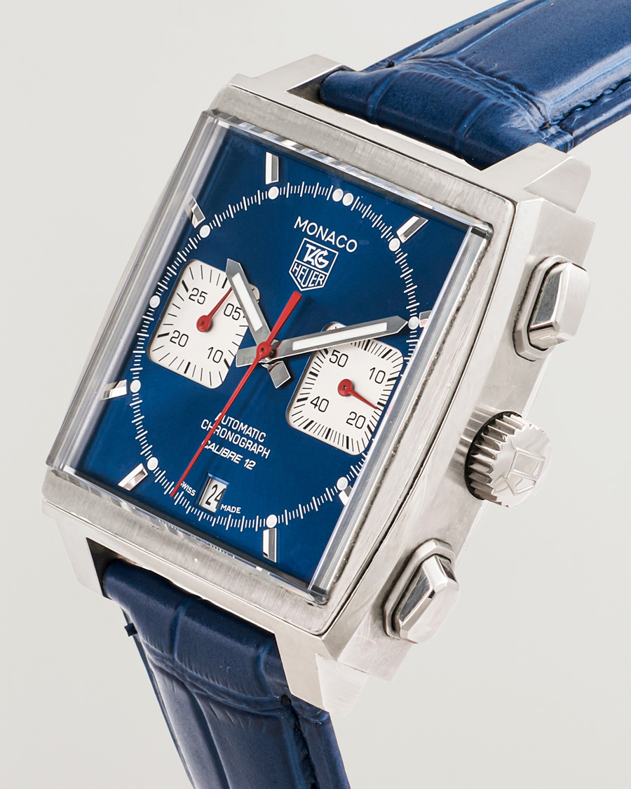 Men | Tag Heuer Pre-Owned Monaco Calibre 12 | Tag Heuer Pre-Owned | Monaco Calibre 12