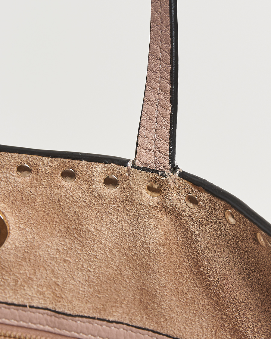 Men | Valentino Pre-Owned Medium Rockstud Tote Bag Poudre | Valentino Pre-Owned | Medium Rockstud Tote Bag Poudre