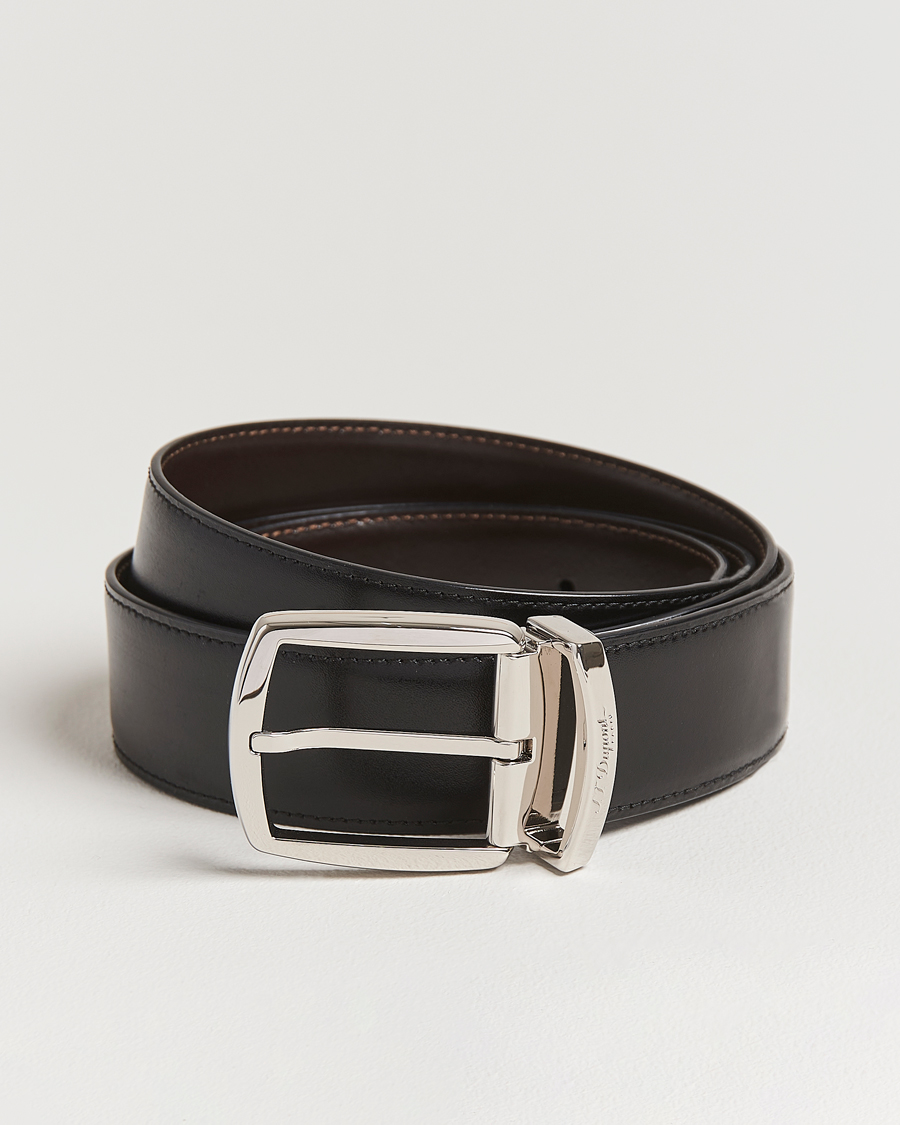 Men | Belts | S.T. Dupont | Reversible Euro Belt 35mm Black/Brown