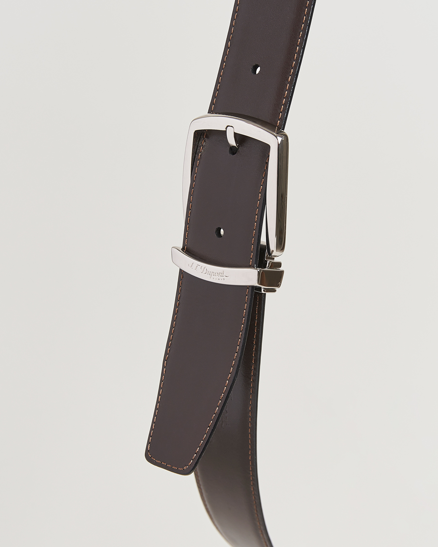 Men | Belts | S.T. Dupont | Reversible Euro Belt 35mm Black/Brown