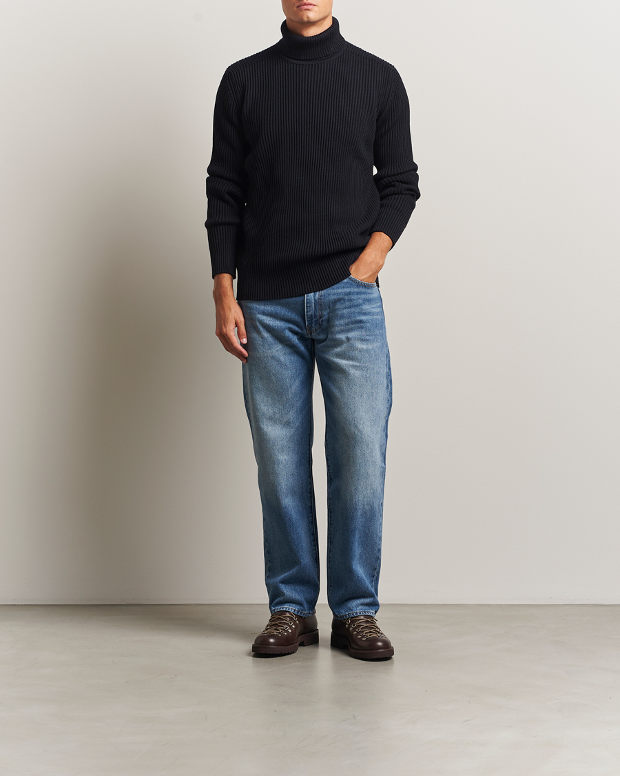 Men | Sweaters & Knitwear | S.N.S. Herning | Fender Wool Rollneck Navy
