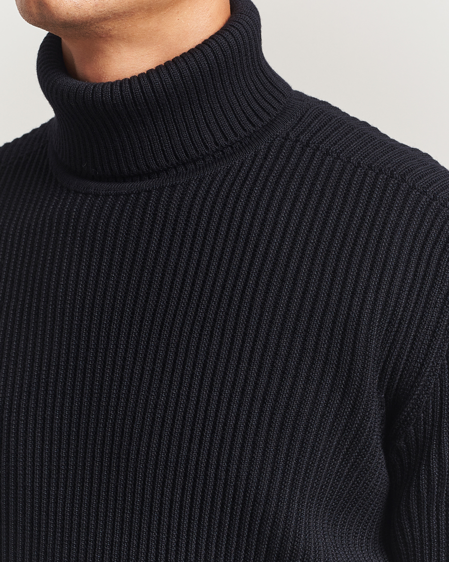Men | Sweaters & Knitwear | S.N.S. Herning | Fender Wool Rollneck Navy
