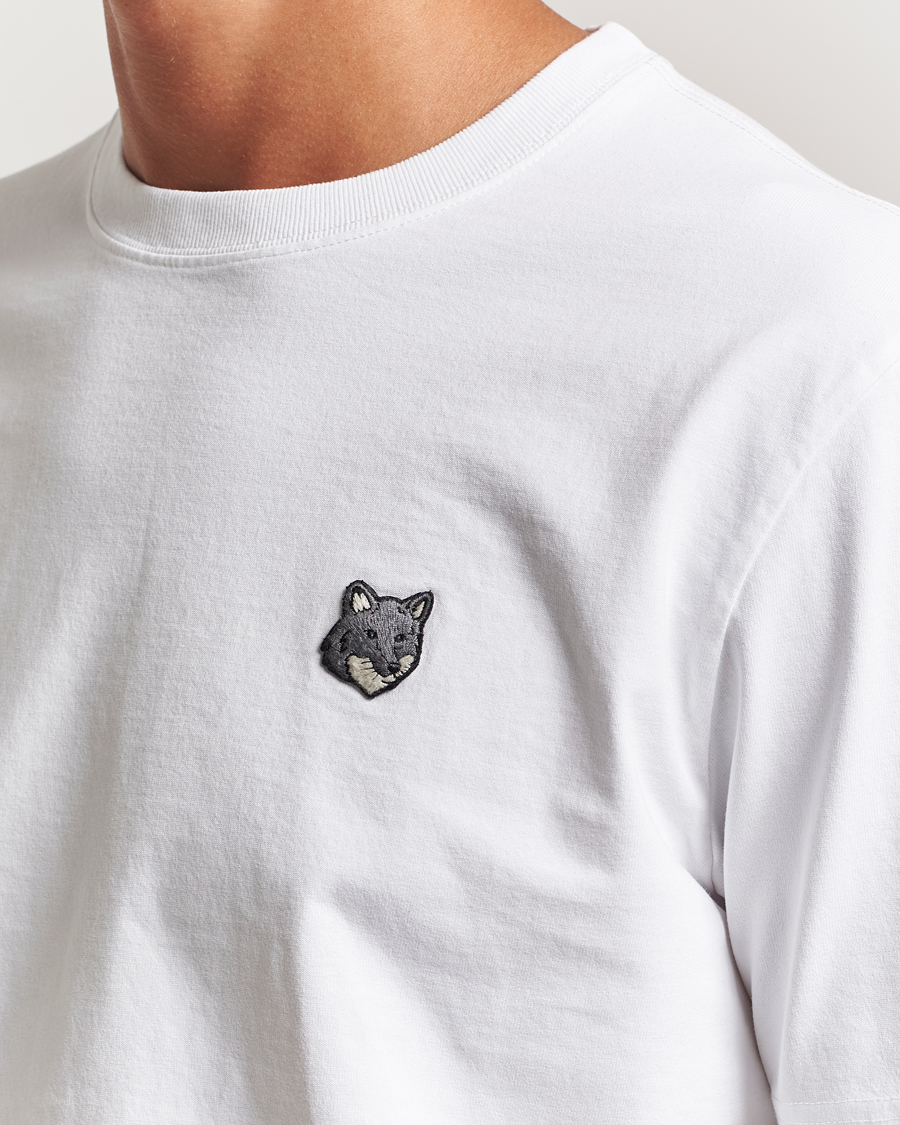 Men | T-Shirts | Maison Kitsuné | Grey Fox Head T-Shirt White