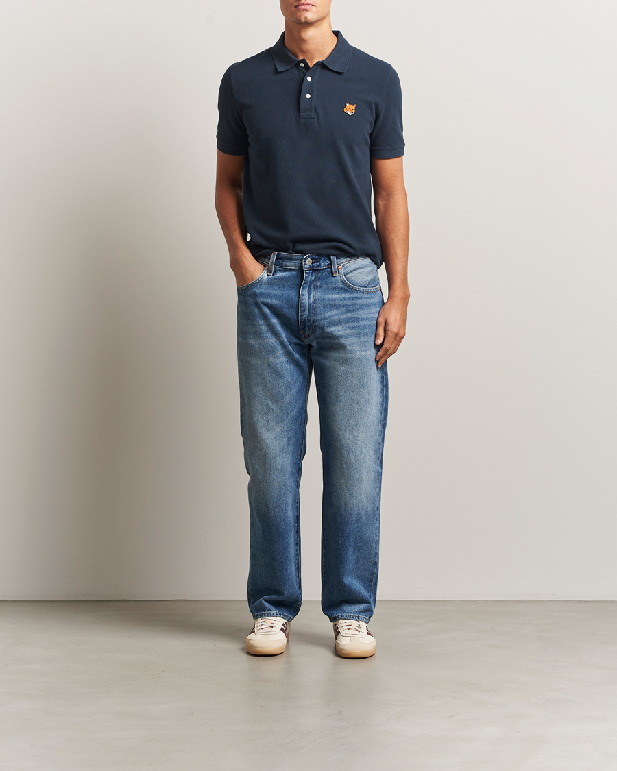 Men | Polo Shirts | Maison Kitsuné | Fox Head Polo Classic Navy