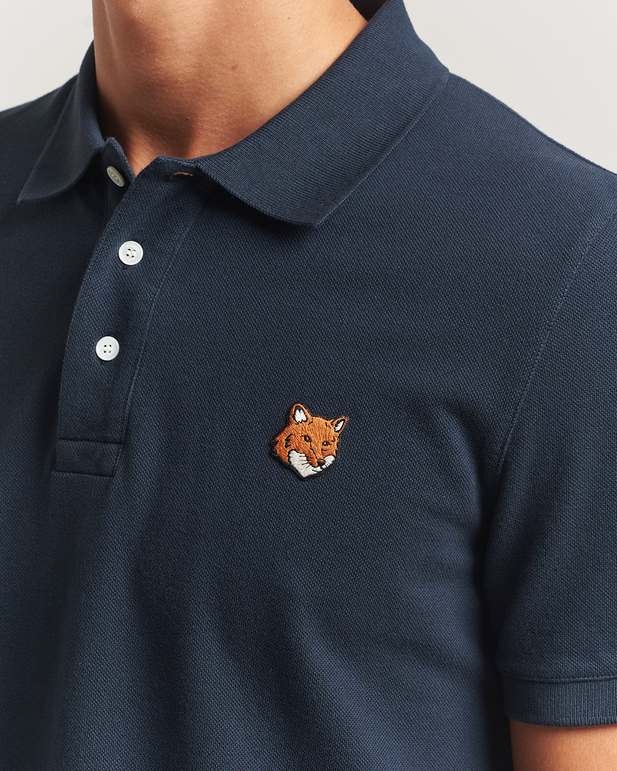 Men | Polo Shirts | Maison Kitsuné | Fox Head Polo Classic Navy