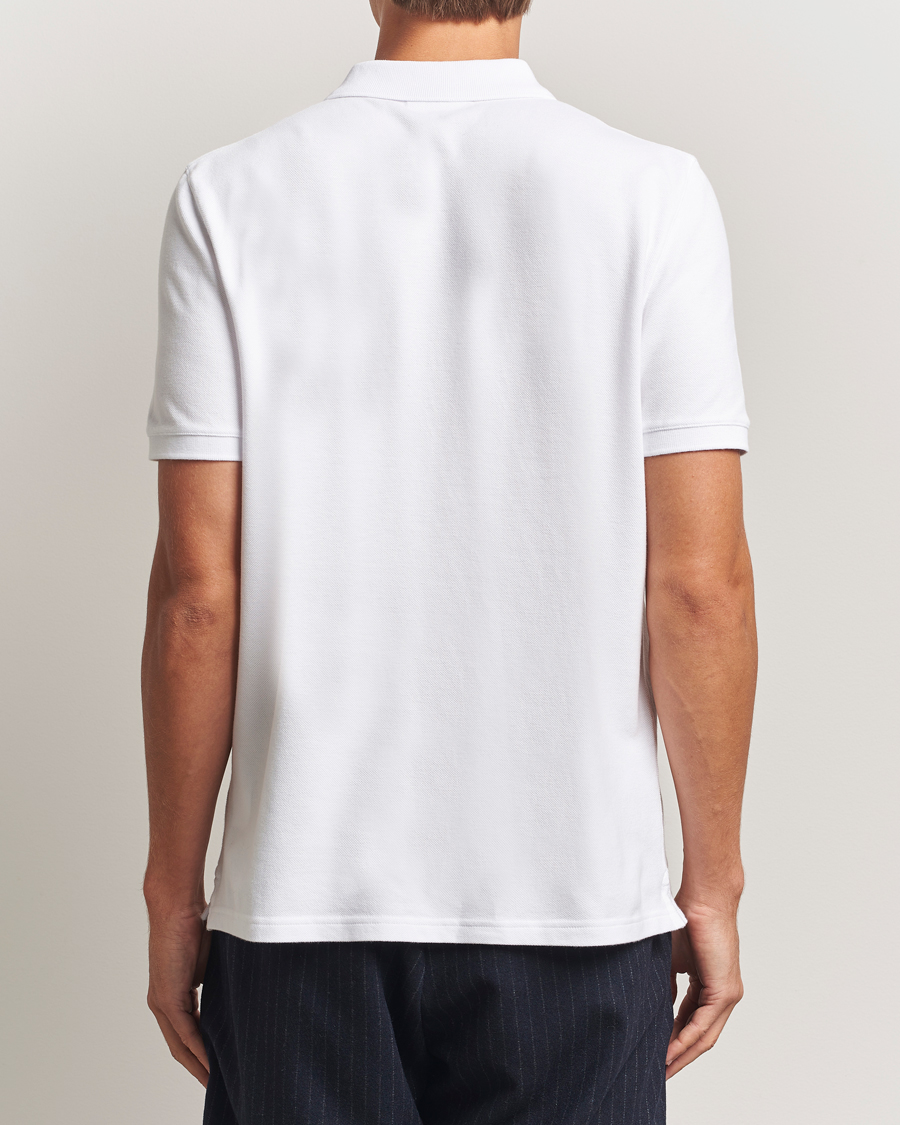 Maison Kitsuné Fox Head Polo White at CareOfCarl.com
