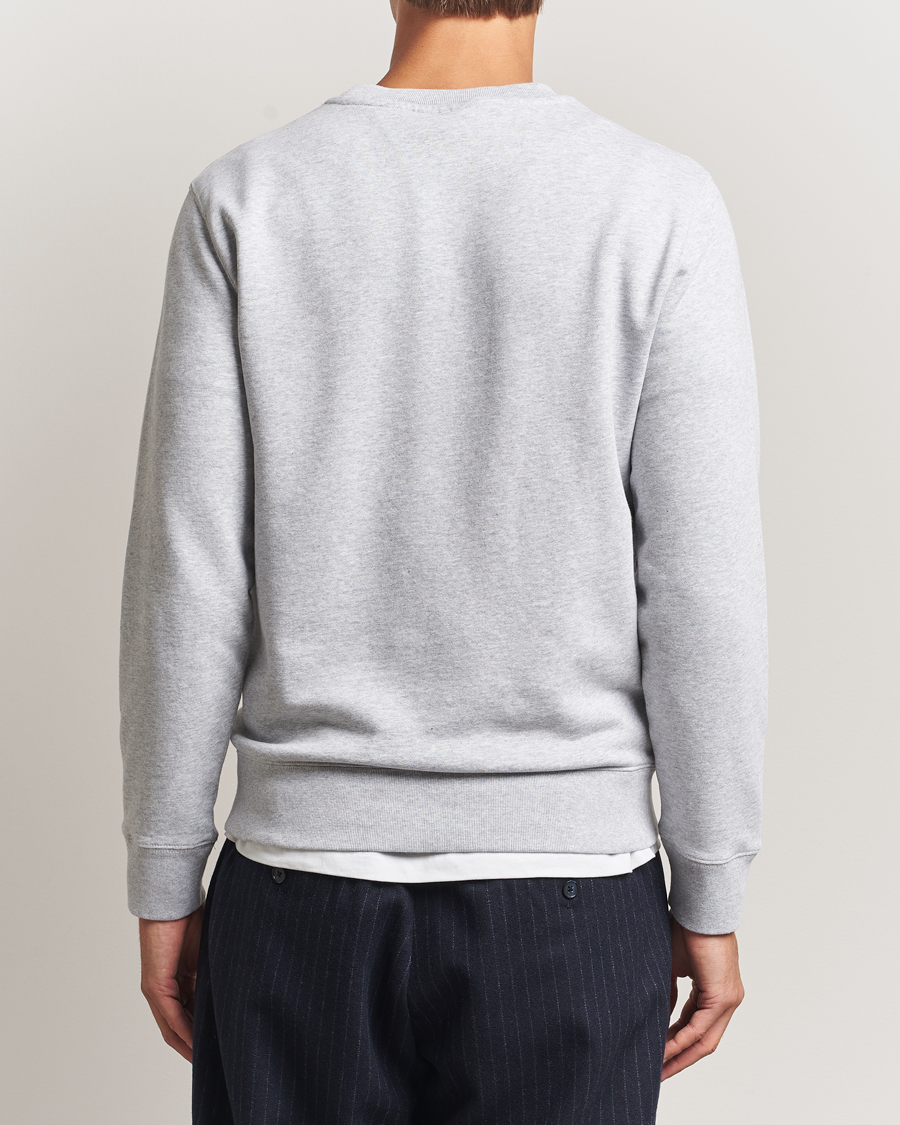 Men | Sweaters & Knitwear | Maison Kitsuné | Fox Head Sweatshirt Light Grey Melange