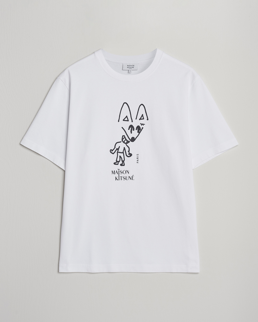 Men | T-Shirts | Maison Kitsuné | Party Fox T-Shirt White