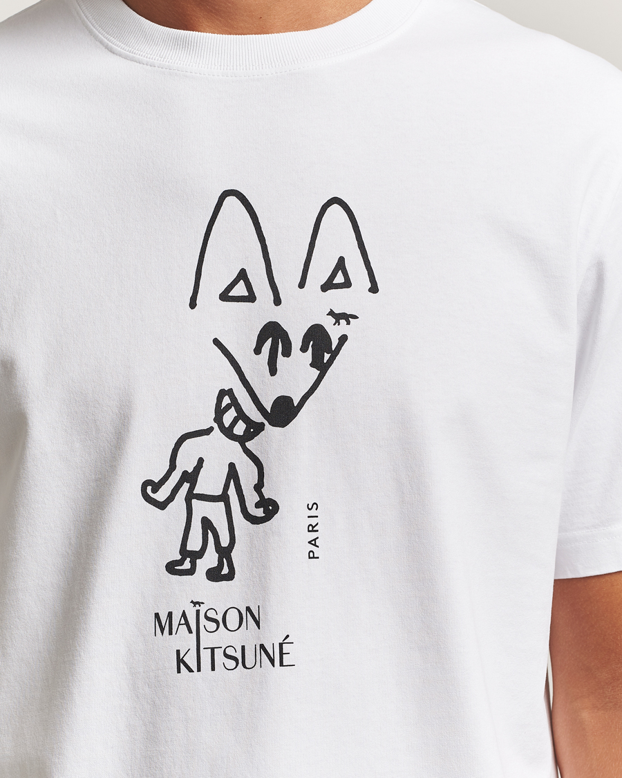 Men | T-Shirts | Maison Kitsuné | Party Fox T-Shirt White
