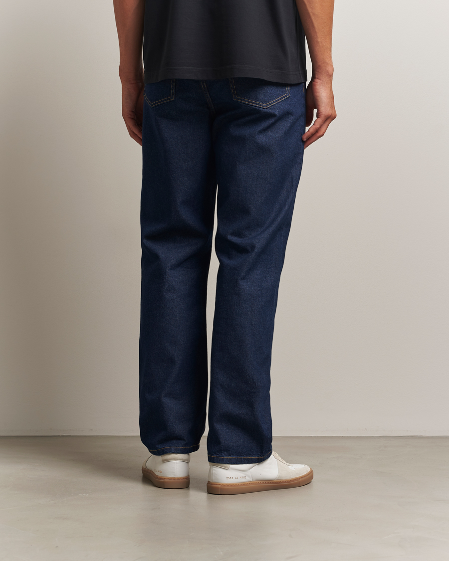 Maison Kitsuné Straight Fit Japanese Denim Jeans Indigo at