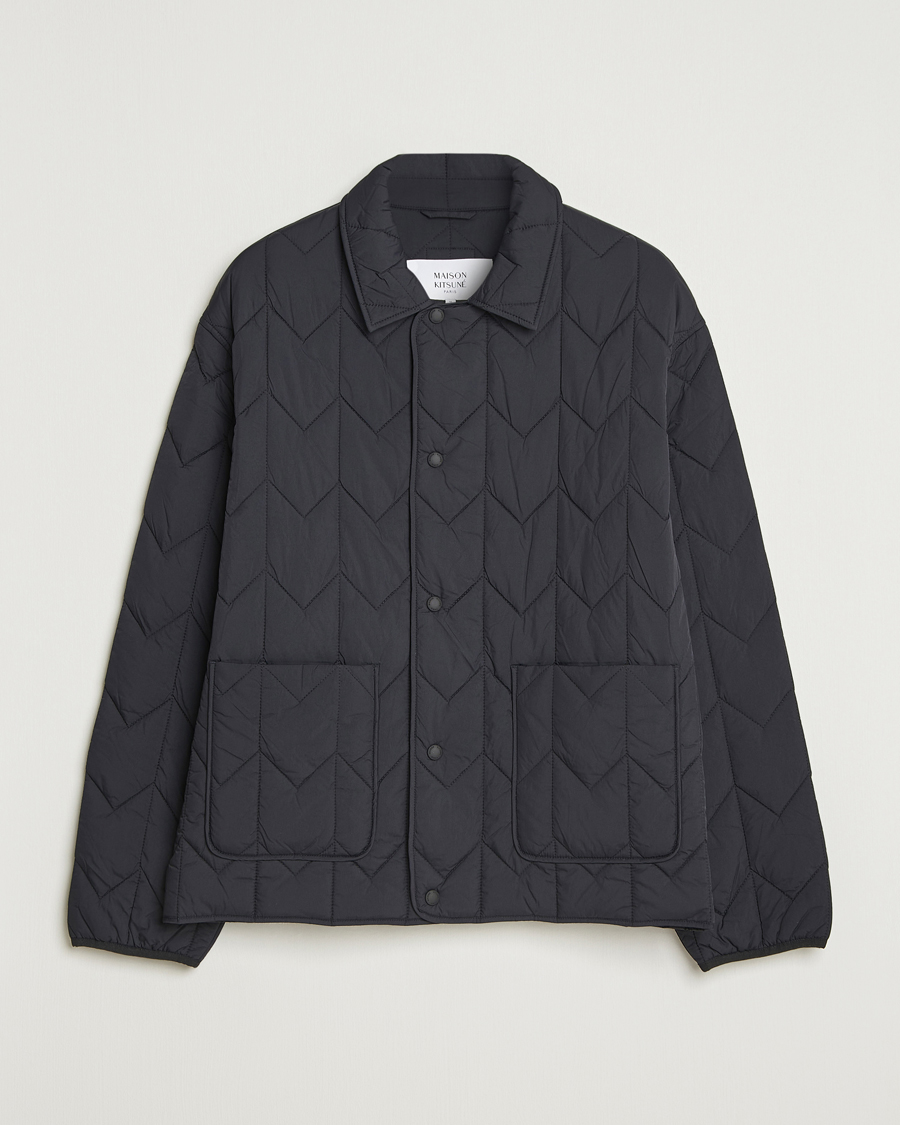 Men | Coats & Jackets | Maison Kitsuné | Quilted Jacket Black