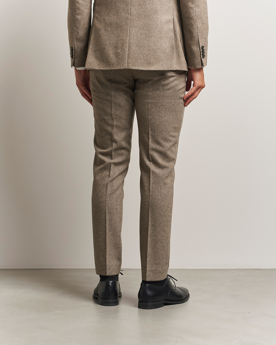 Men | Trousers | Tiger of Sweden | Tenuta Brushed Wool Trousers Burlywood