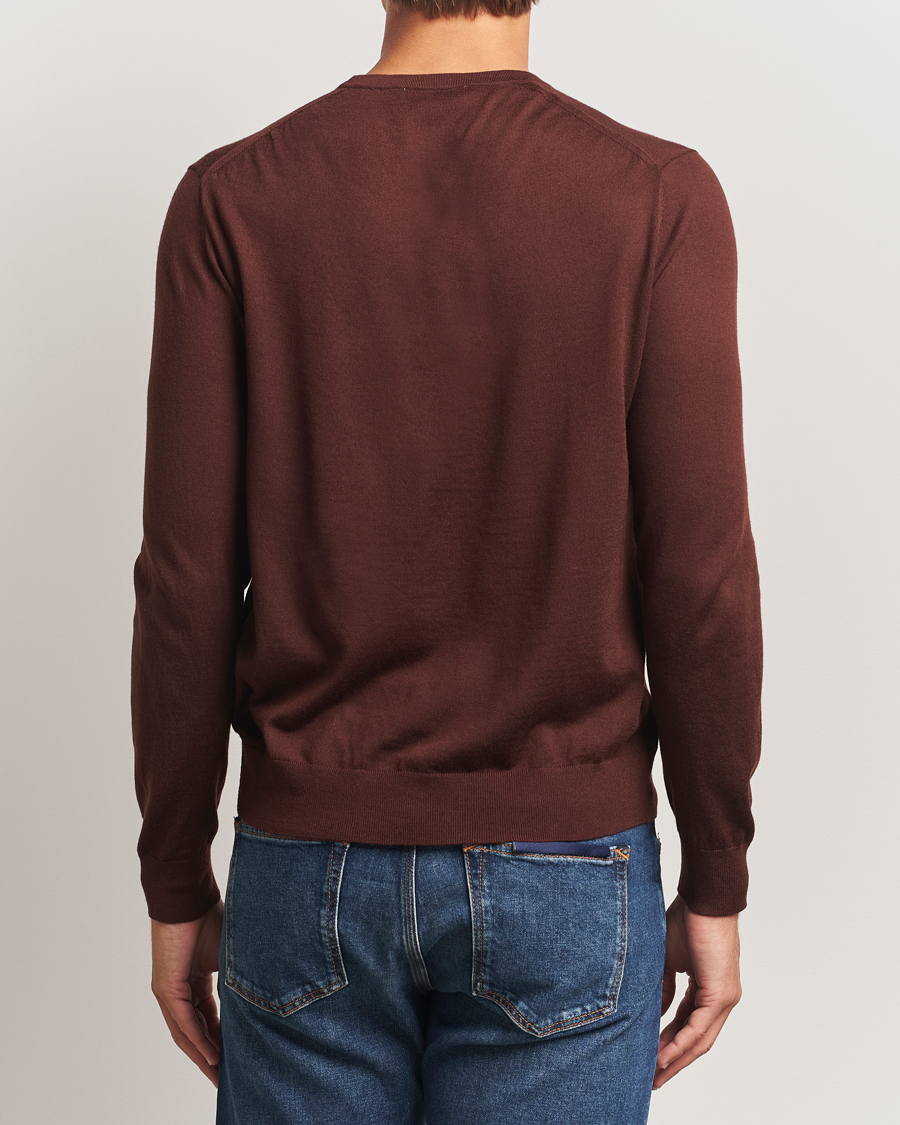 Men | Sweaters & Knitwear | Tiger of Sweden | Connor Extra Fine Merino Crew Neck Pullover Pure Decadence