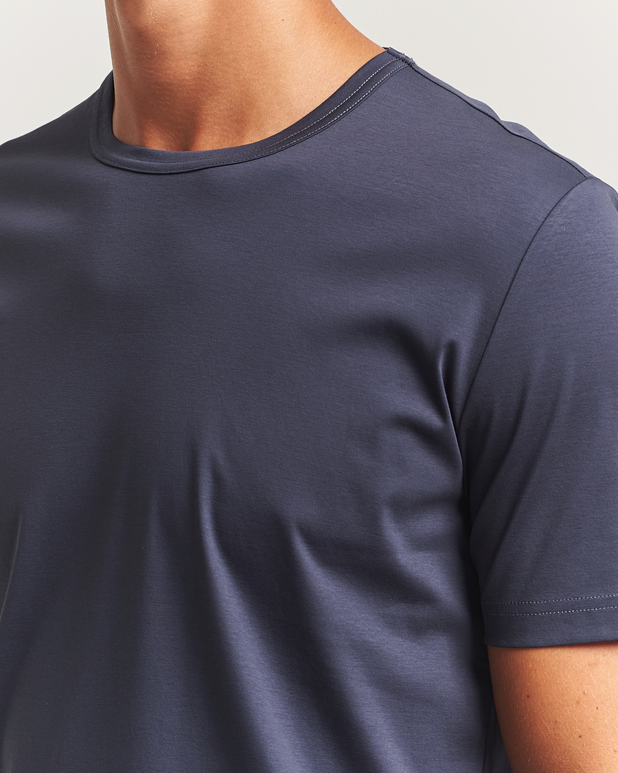 Men | T-Shirts | Tiger of Sweden | Olaf Mercerized Cotton T-Shirt Light Ink