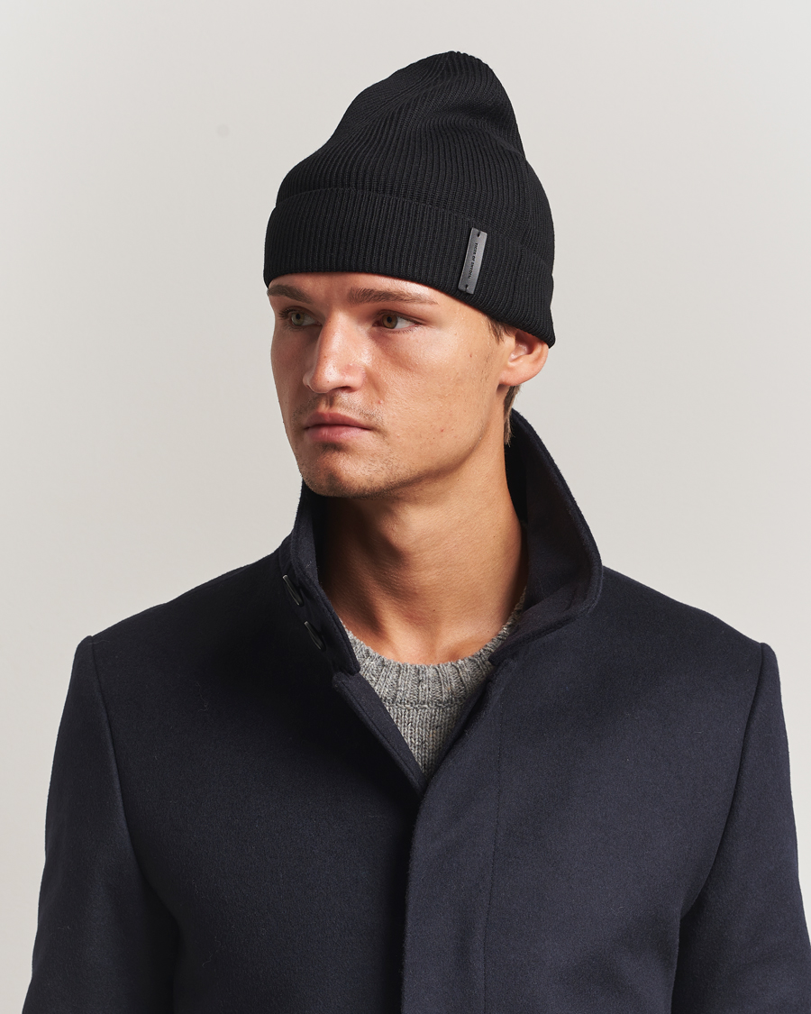 Men | Beanies | Tiger of Sweden | Caldu Wool Beanie Black