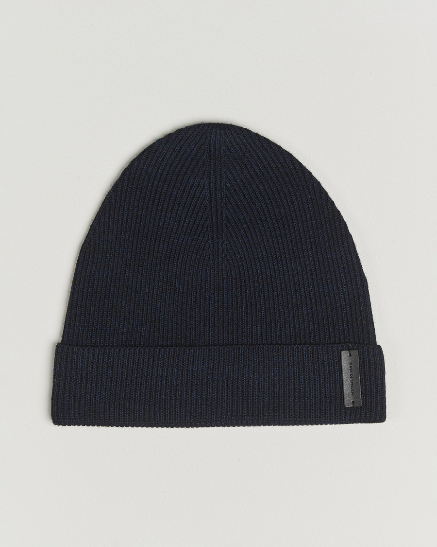 Men | Beanies | Tiger of Sweden | Caldu Wool Beanie Light Ink