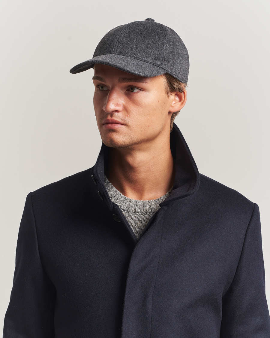 Men | Tiger of Sweden Hent Wool/Cashmere Cap Dark Grey Melange | Tiger of Sweden | Hent Wool/Cashmere Cap Dark Grey Melange