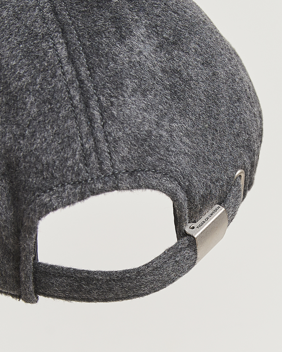 Men | Tiger of Sweden Hent Wool/Cashmere Cap Dark Grey Melange | Tiger of Sweden | Hent Wool/Cashmere Cap Dark Grey Melange