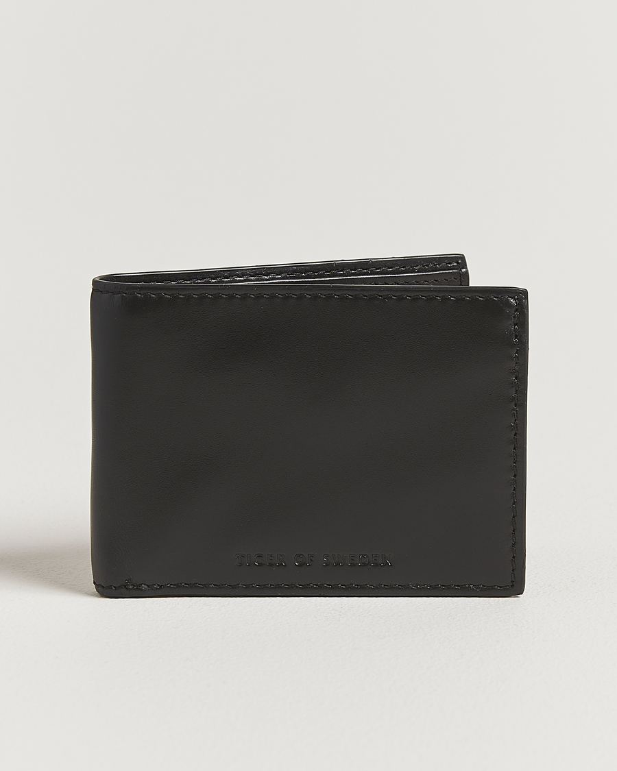 Men | Wallets | Tiger of Sweden | Wald Smooth Leather Wallet Black