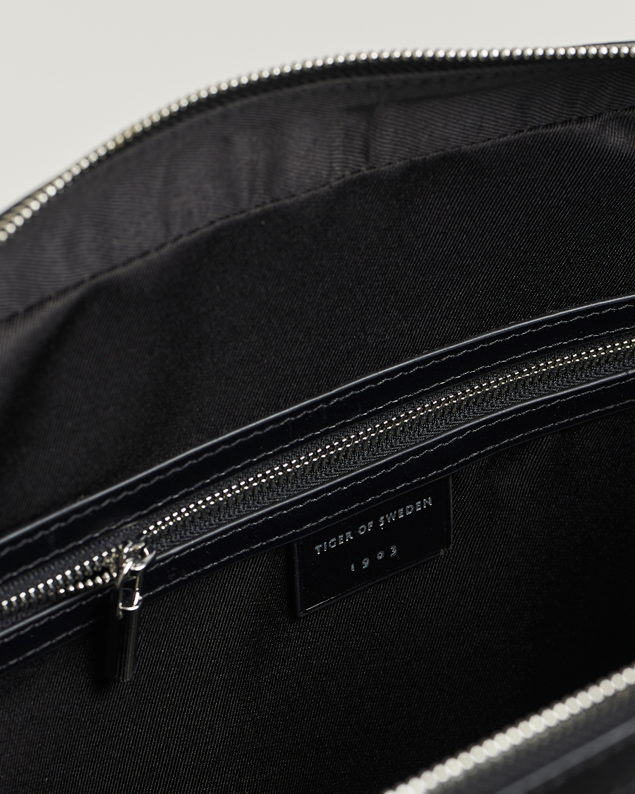 Men | Bags | Tiger of Sweden | Valise Smooth Leather Briefcase Black