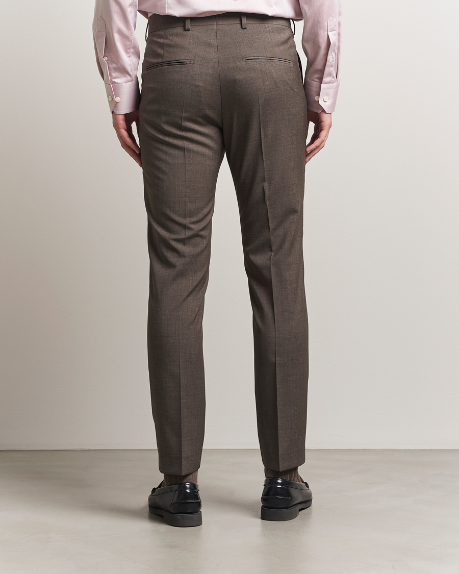Men | Trousers | Tiger of Sweden | Tenuta Wool Suit Trousers Mud