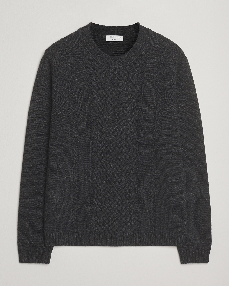 Men | Sweaters & Knitwear | Tiger of Sweden | Harry Wool Knitted Sweater Phantom