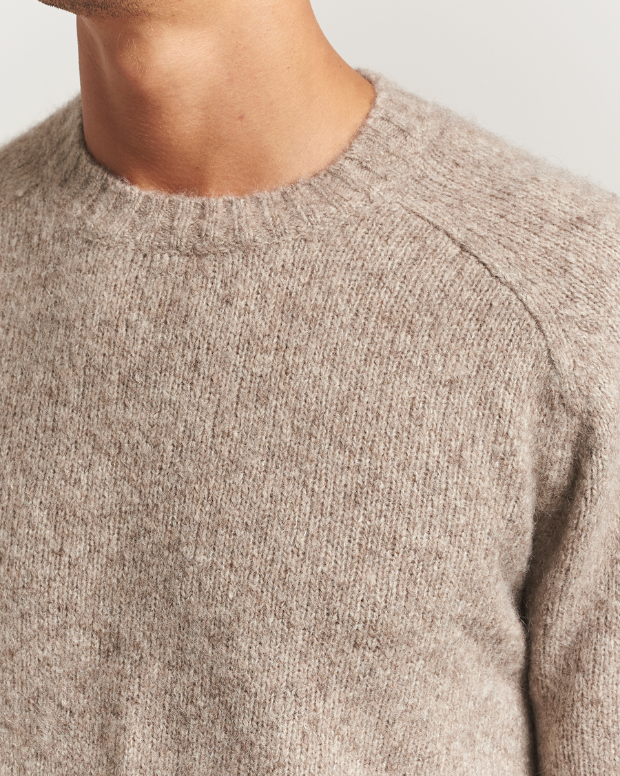 Men | Sweaters & Knitwear | Tiger of Sweden | Adryan Yak/Alpaca Knitted Sweater Stone