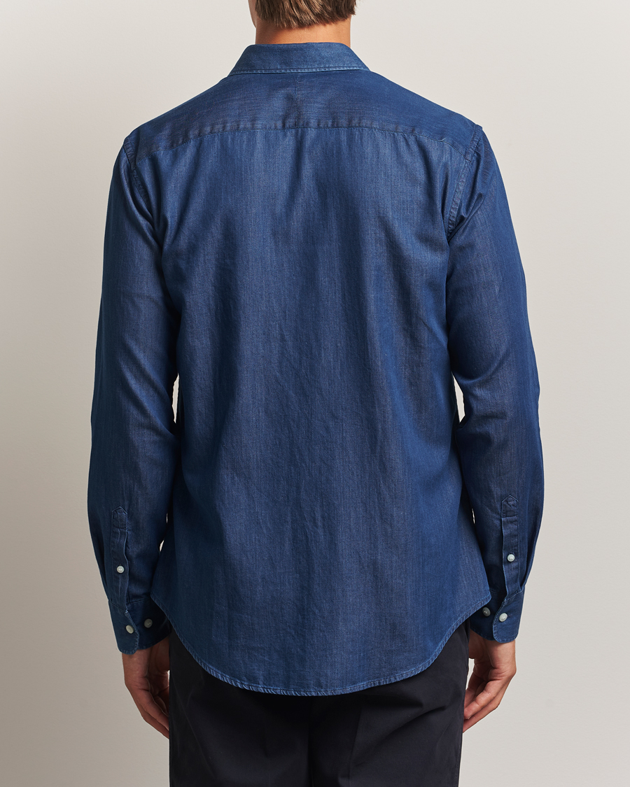 Men | Shirts | Tiger of Sweden | Adley Slim Fit Denim Shirt Medium Blue