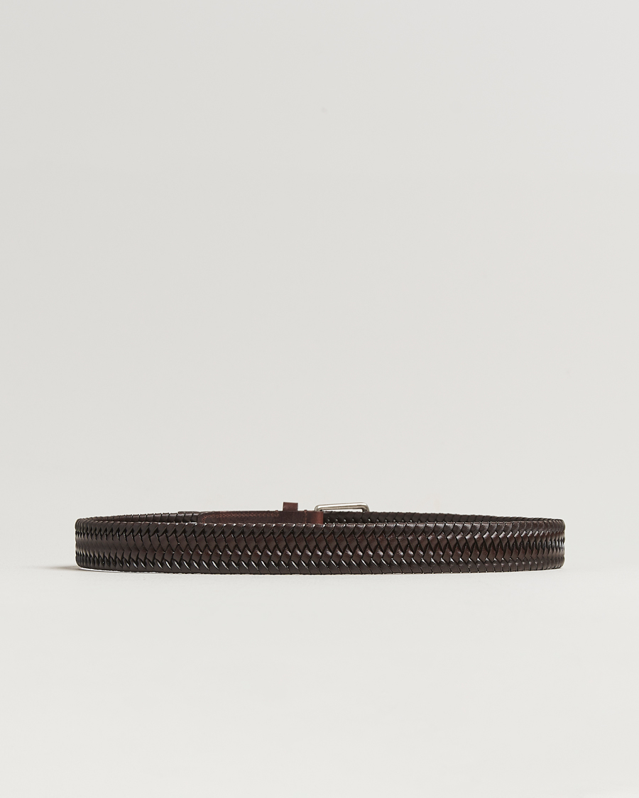 Men | Tiger of Sweden Braidant Braided Belt Dark Brown | Tiger of Sweden | Braidant Braided Belt Dark Brown
