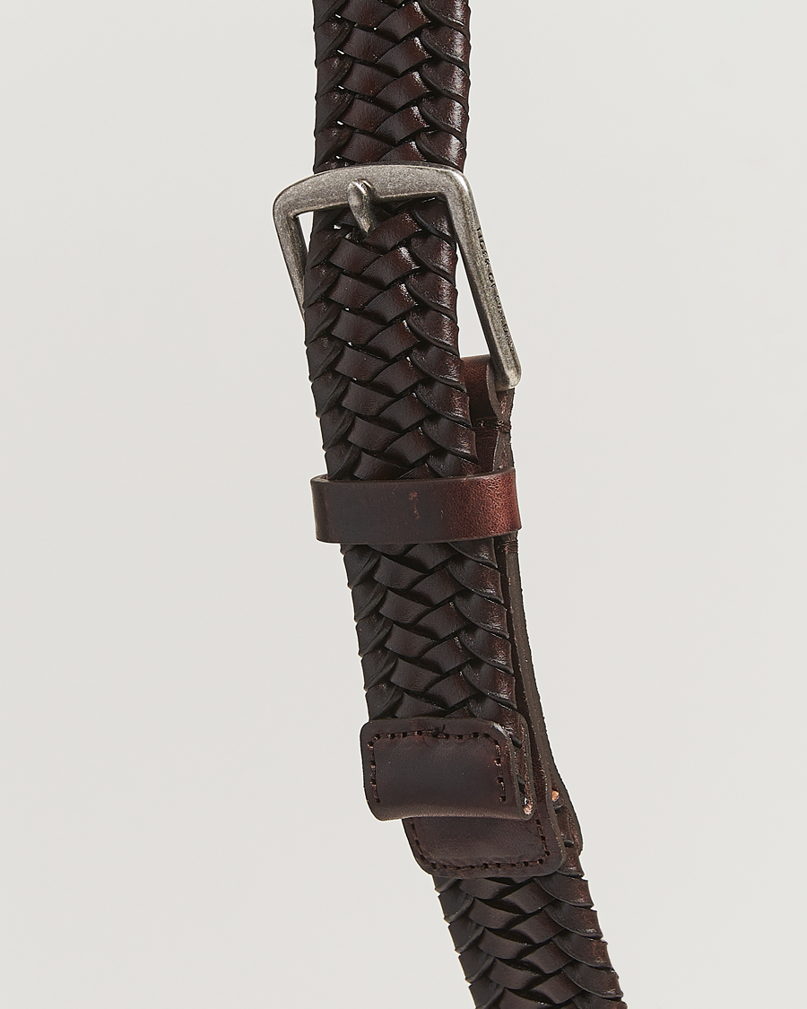 Men | Tiger of Sweden Braidant Braided Belt Dark Brown | Tiger of Sweden | Braidant Braided Belt Dark Brown