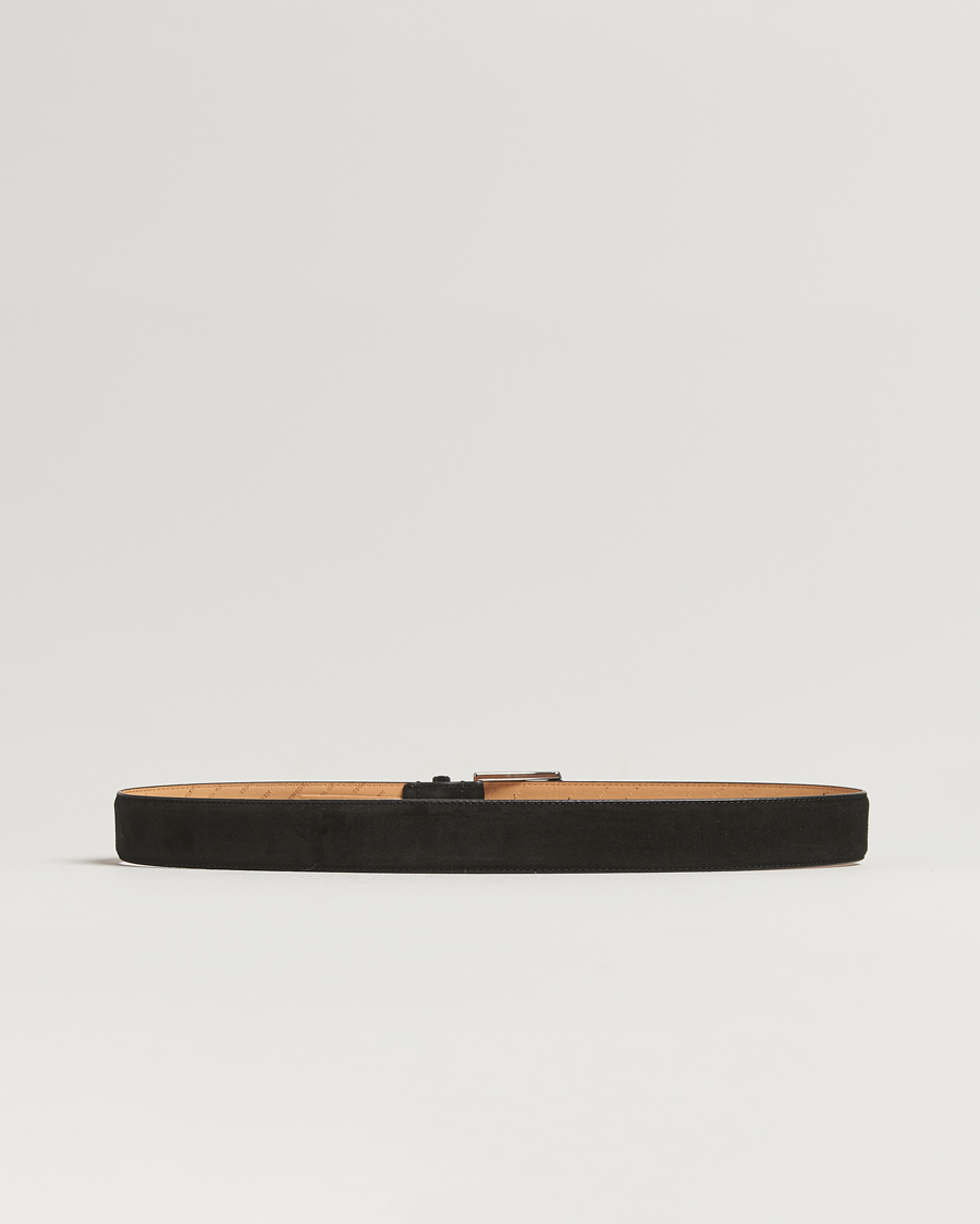 Men | Tiger of Sweden Bergstroms Suede Belt Black | Tiger of Sweden | Bergstroms Suede Belt Black