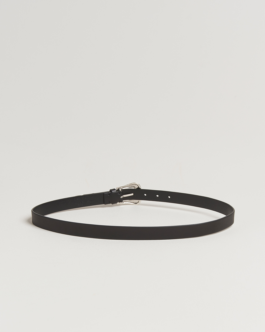 Men | Tiger of Sweden Ecus Western Leather Belt Black | Tiger of Sweden | Ecus Western Leather Belt Black