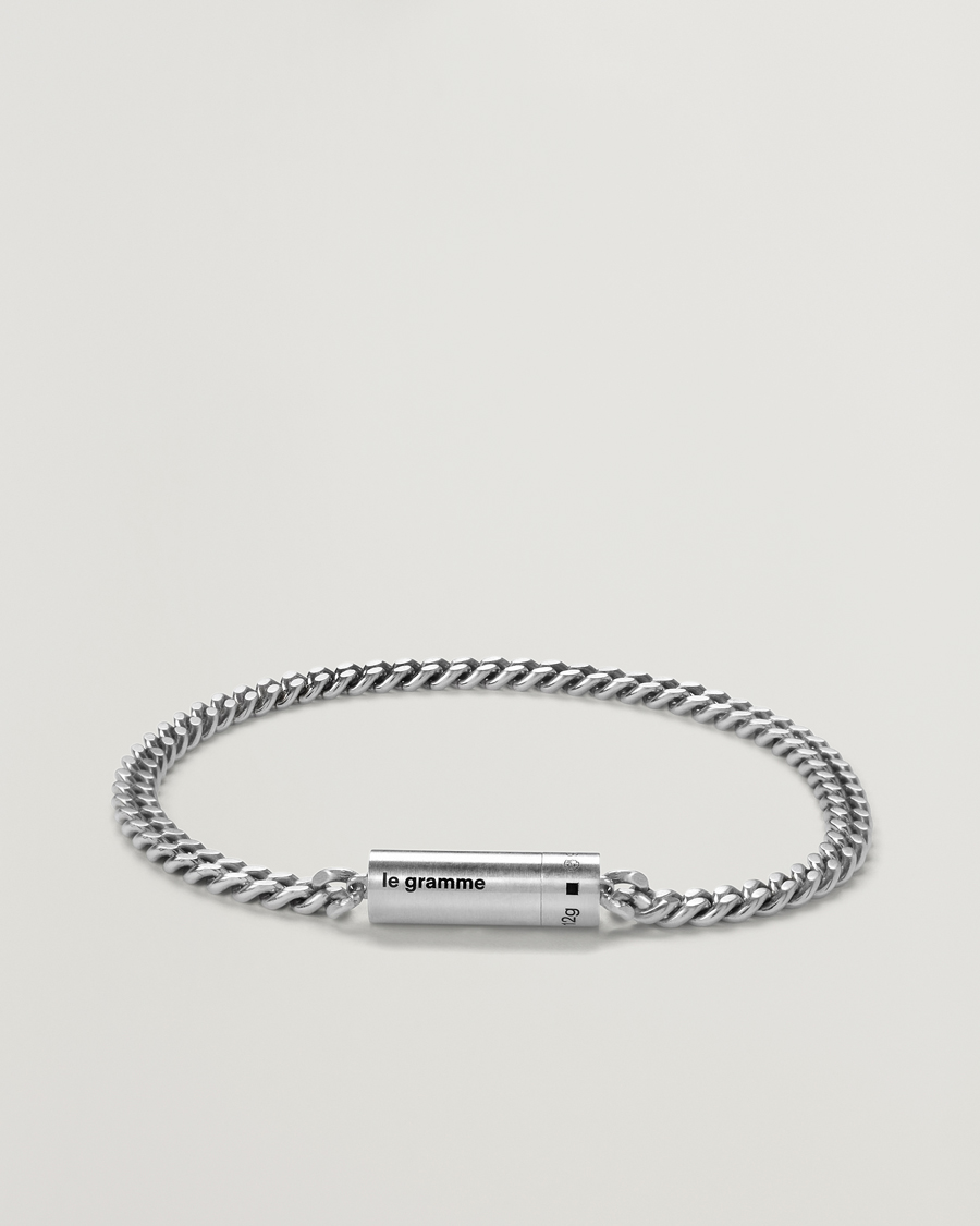 ルグラム LE GRAMME chain cable bracelet 27g LE GRAMME Curb Chain Cable Bracelet Sterling Silver 12g at