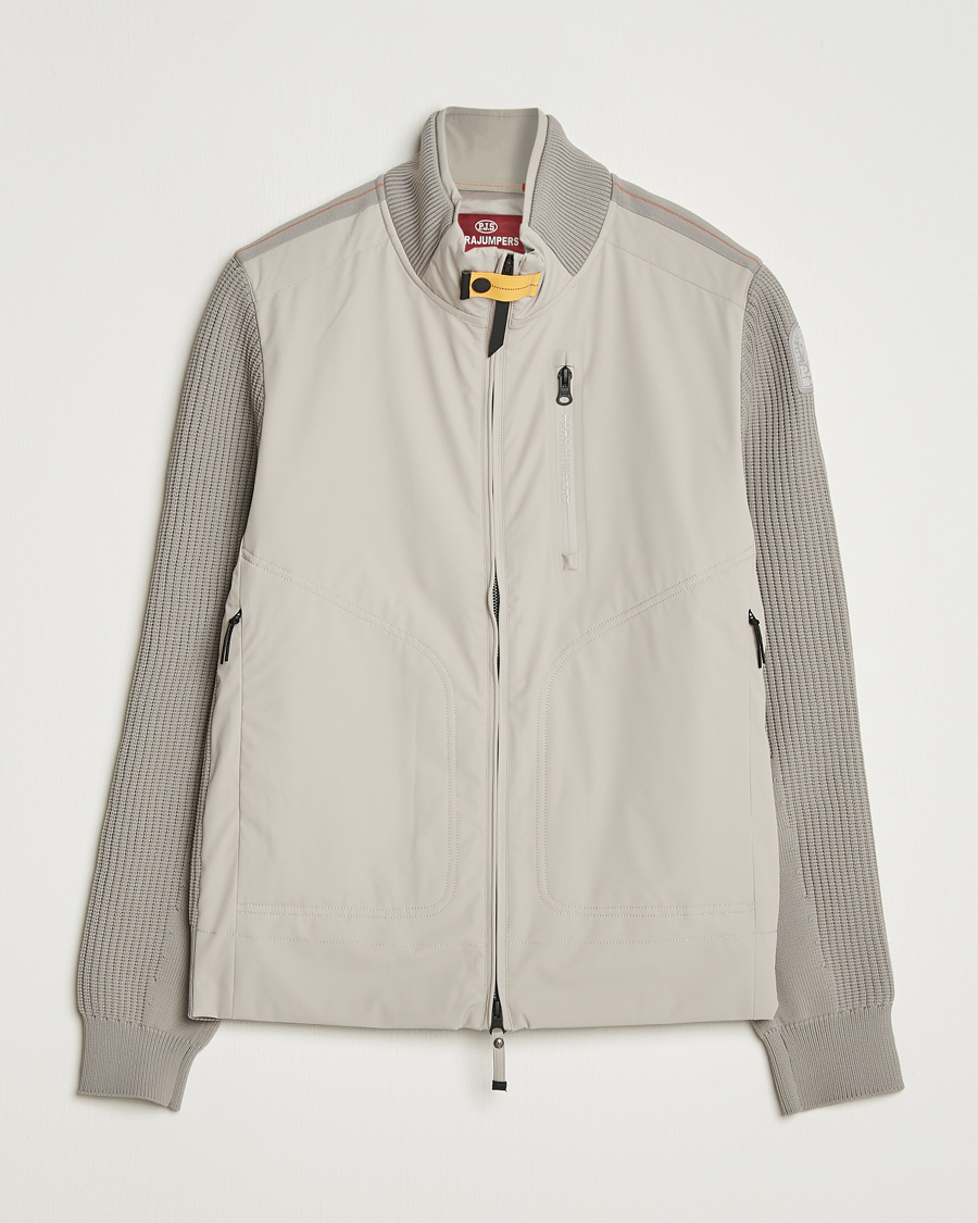 Men | Coats & Jackets | Parajumpers | Zorba Tech Knit Hybrid Jacket Chateau Grey