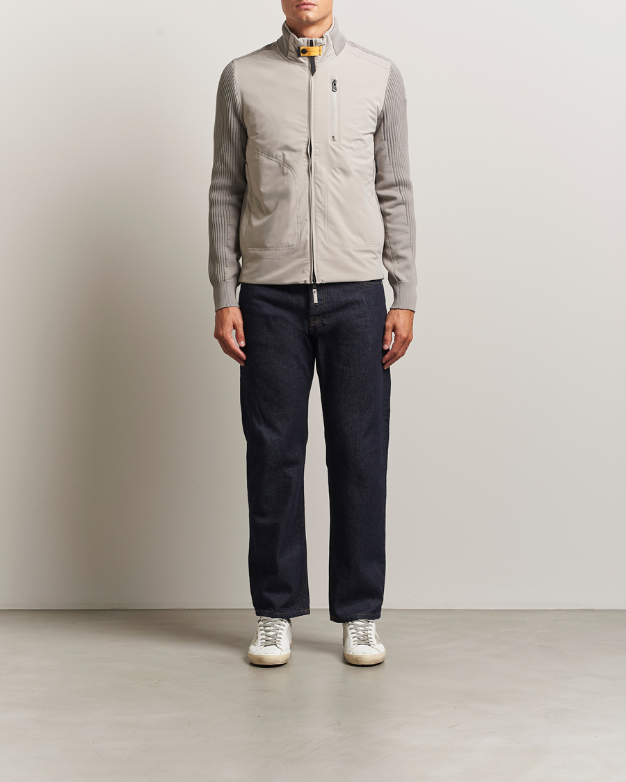 Men | Coats & Jackets | Parajumpers | Zorba Tech Knit Hybrid Jacket Chateau Grey