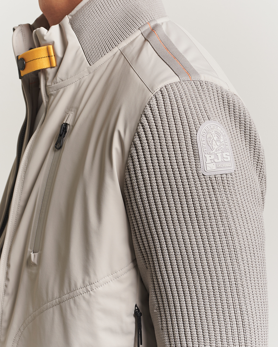 Men | Coats & Jackets | Parajumpers | Zorba Tech Knit Hybrid Jacket Chateau Grey