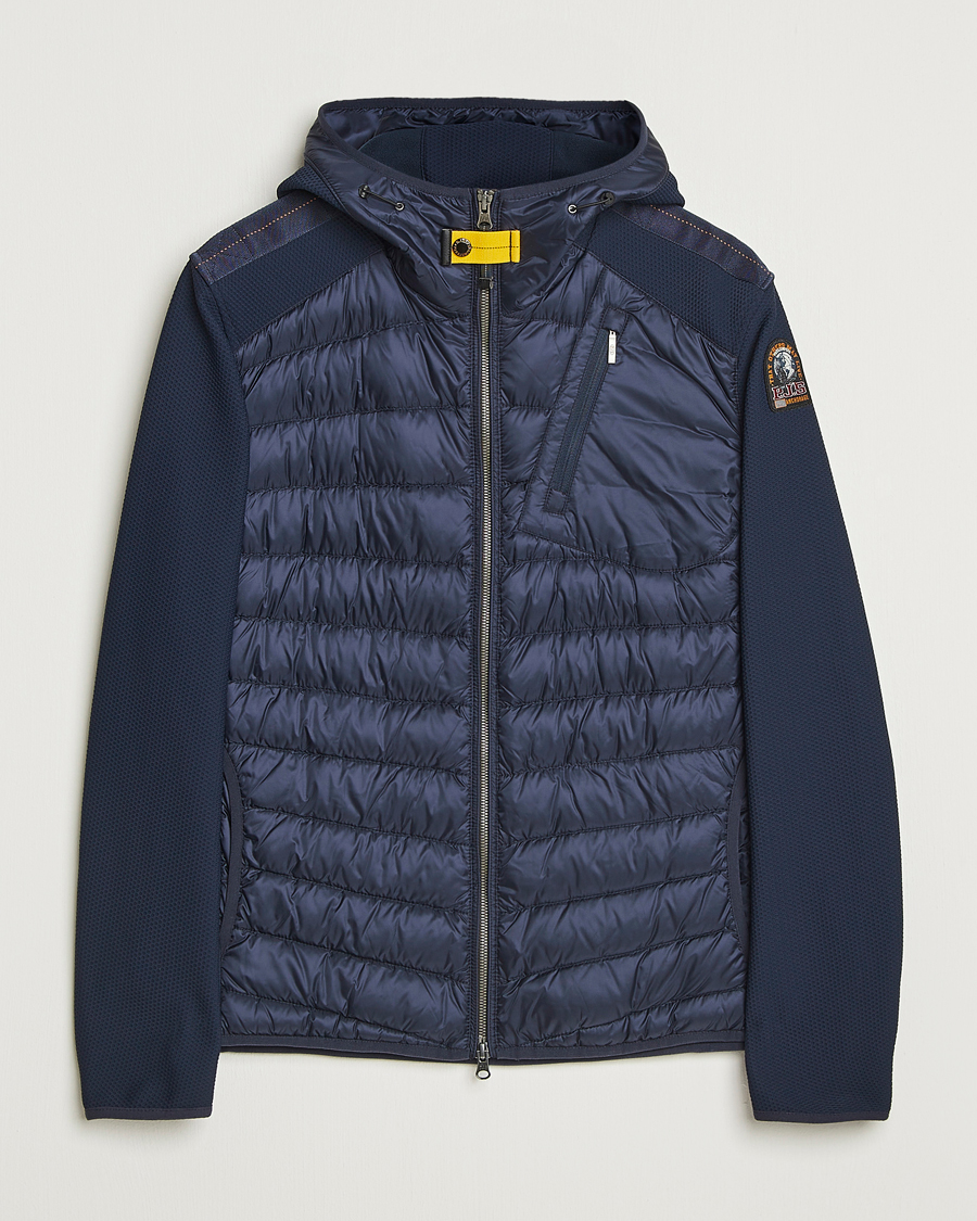Men | Coats & Jackets | Parajumpers | Nolan Warm Up Hybrid Hooded Jacket Blue Navy