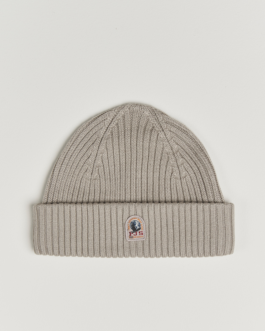 Men | Beanies | Parajumpers | Ribbed Hat Chateau Grey