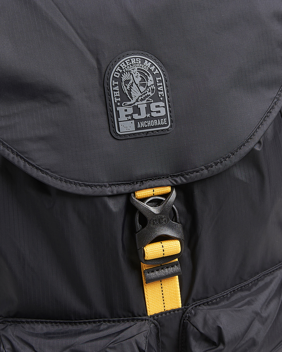 Men | Parajumpers Mitchel Nylon Ripstop Backpack Black | Parajumpers | Mitchel Nylon Ripstop Backpack Black