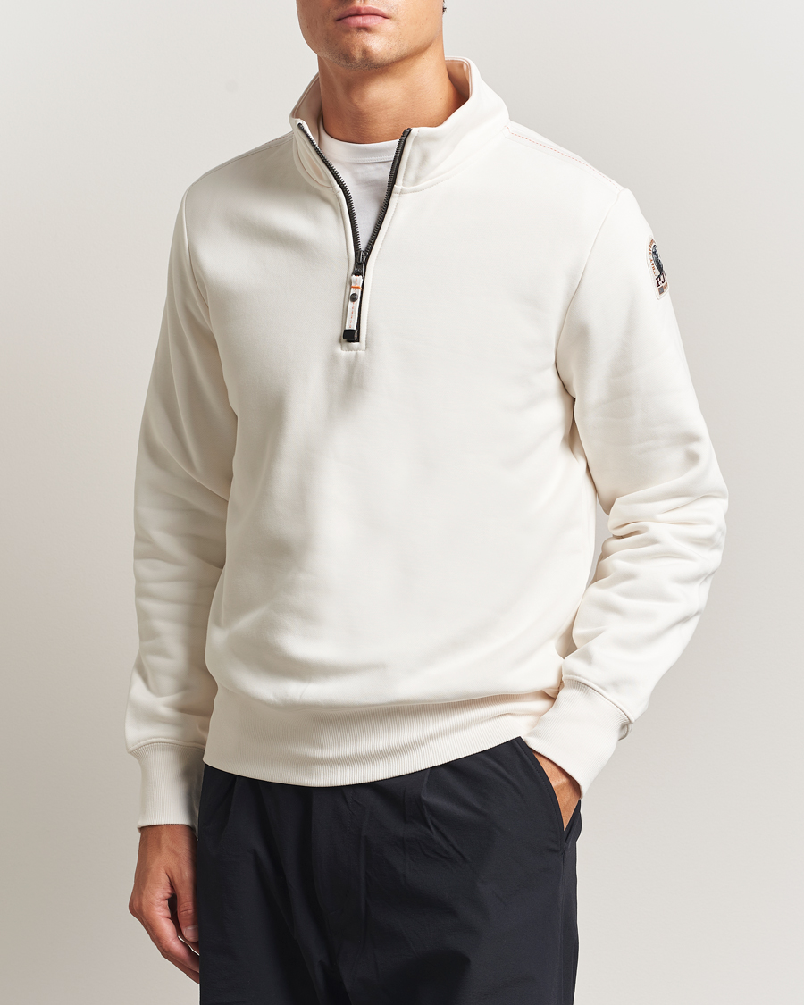 Men | Sweaters & Knitwear | Parajumpers | Broad Peak Super Easy Half Zip Sweatshirt Purity