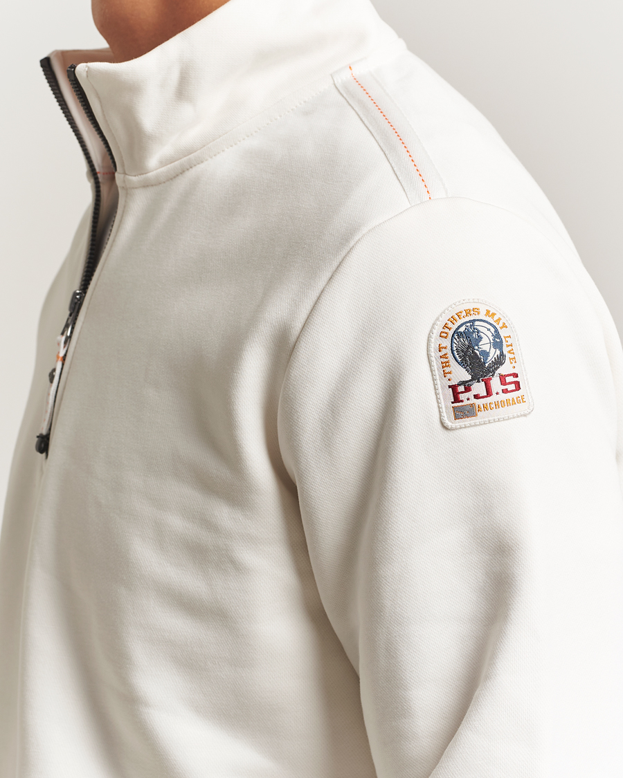 Men | Sweaters & Knitwear | Parajumpers | Broad Peak Super Easy Half Zip Sweatshirt Purity