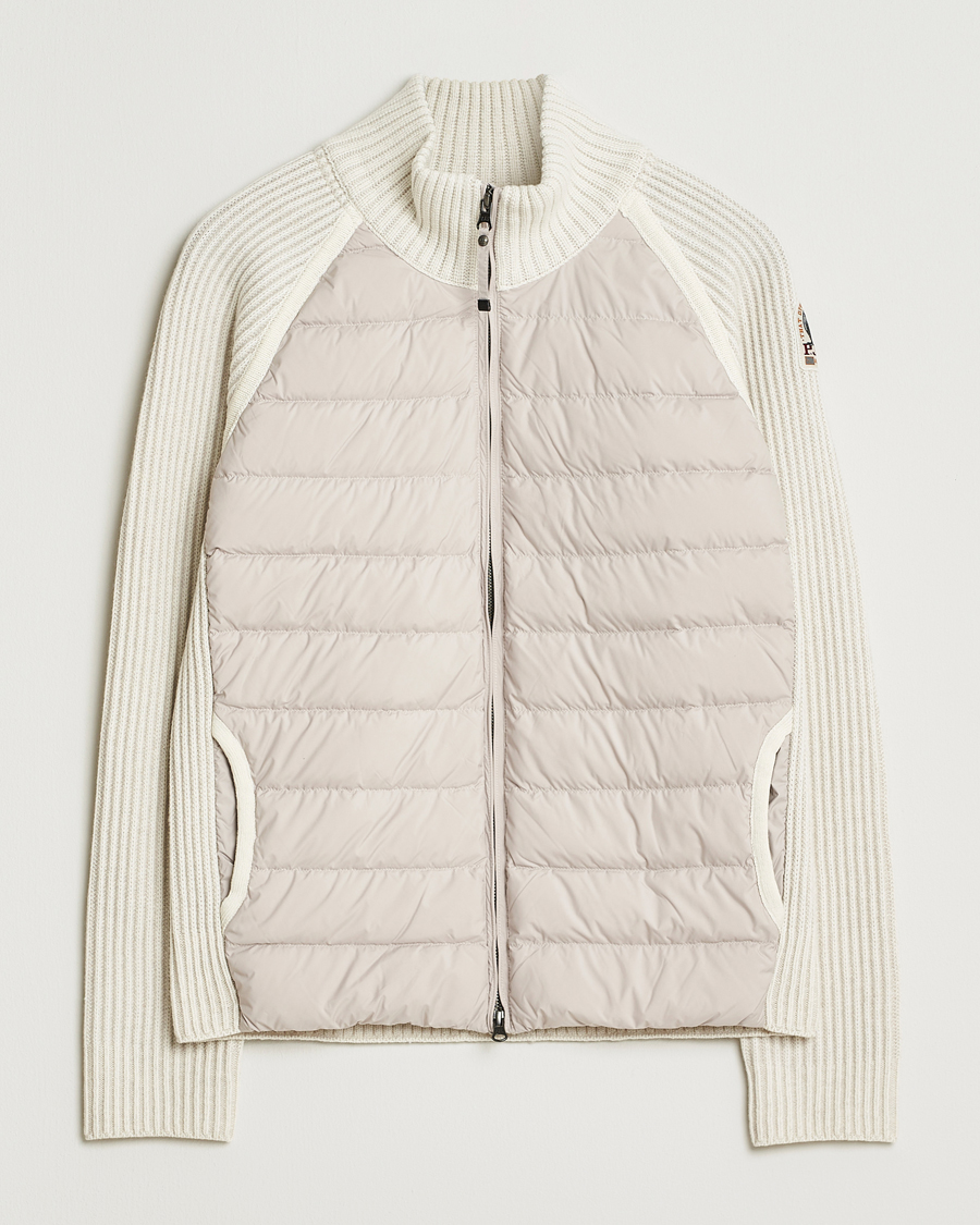 Men | Coats & Jackets | Parajumpers | Olmo Rib Knitted Hybrid Jacket Purity