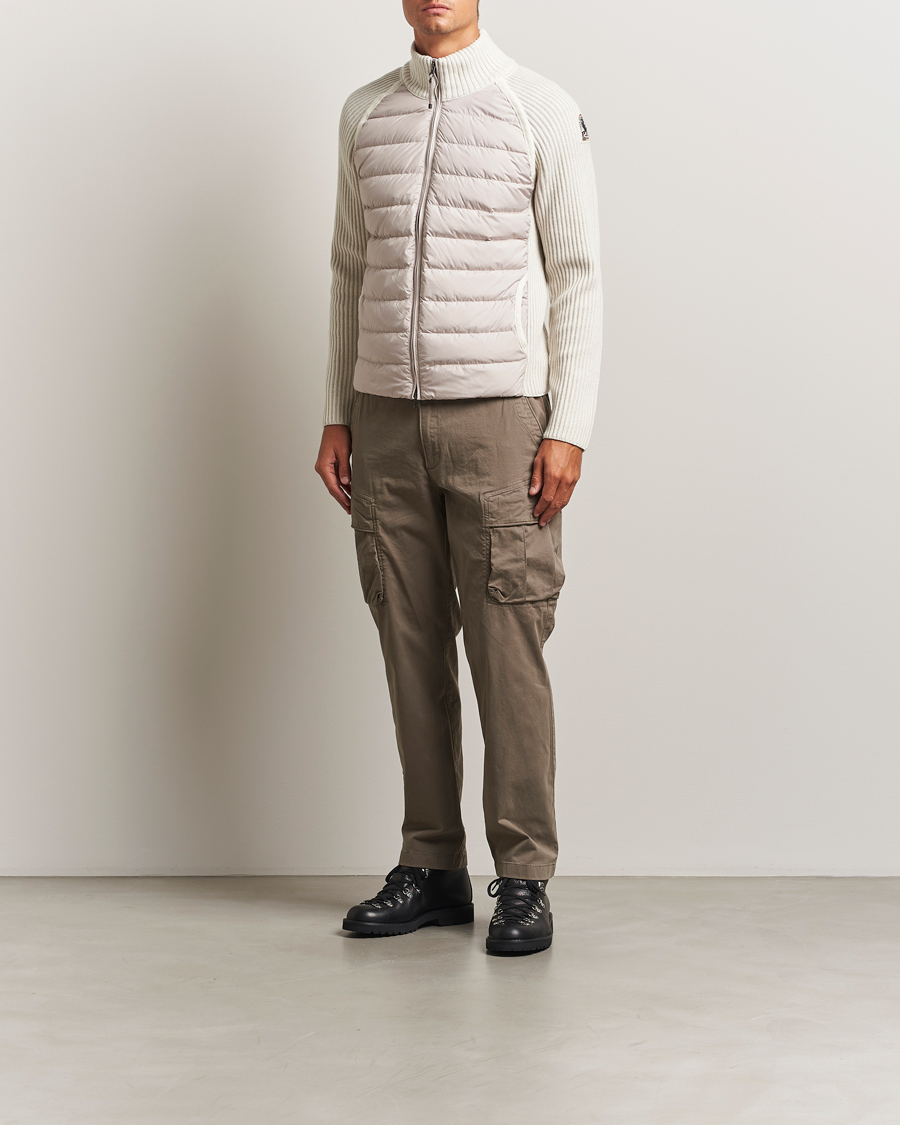 Men | Coats & Jackets | Parajumpers | Olmo Rib Knitted Hybrid Jacket Purity