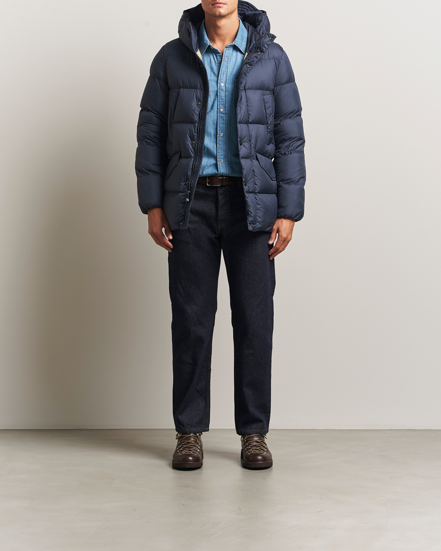 Woolrich Cloud Davis Parka Melton Blue at CareOfCarl.com