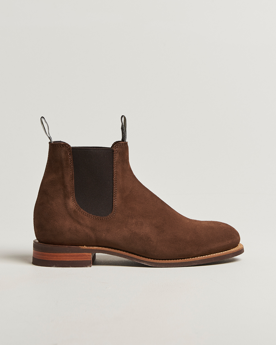R.M.Williams Comfort Turnout G Boot Brown Suede at CareOfCarl.com