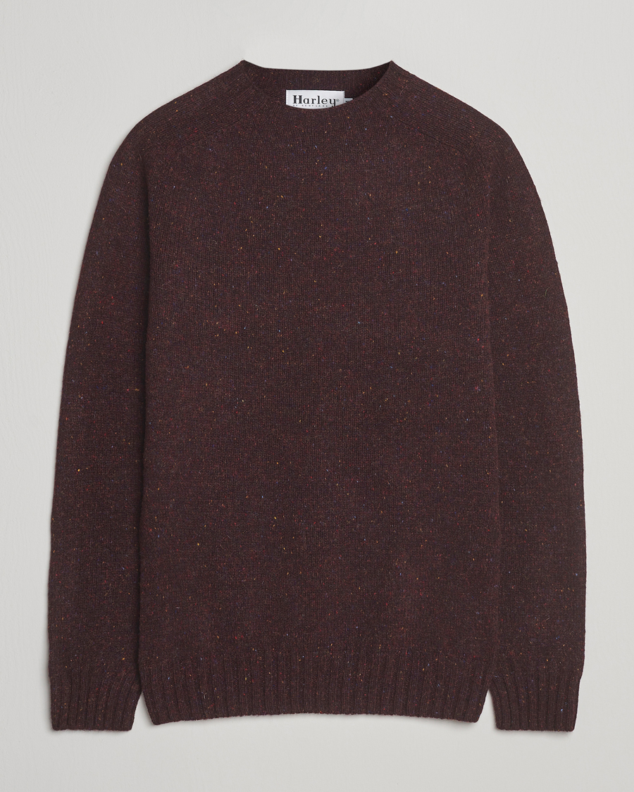 Men | Sweaters & Knitwear | Harley Of Scotland | Donegal Wool Crewneck Lewis