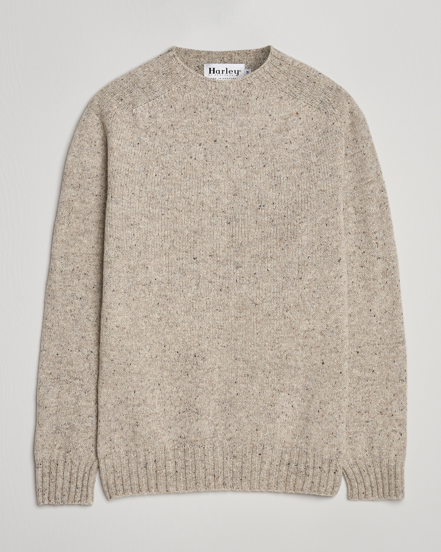 Men | Sweaters & Knitwear | Harley Of Scotland | Donegal Wool Crewneck Mull