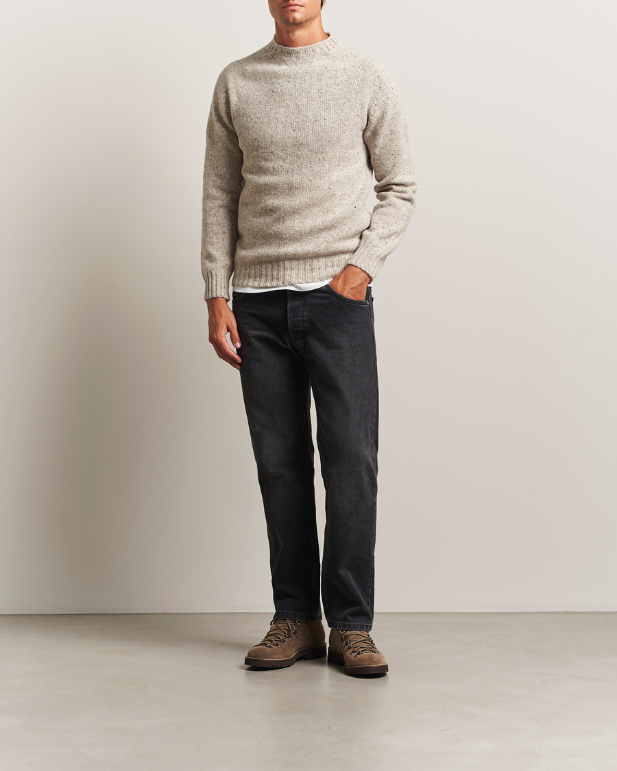 Men | Sweaters & Knitwear | Harley Of Scotland | Donegal Wool Crewneck Mull